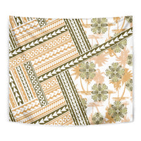 Hawaii Quilt Tapestry Kakau Polynesian Pattern Gold Version LT01 - Polynesian Pride