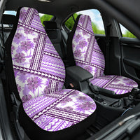 Hawaii Quilt Car Seat Cover Kakau Polynesian Pattern Lilac Version LT01 One Size Purple - Polynesian Pride