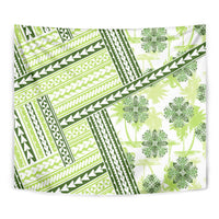Hawaii Quilt Tapestry Kakau Polynesian Pattern Olive Green Version LT01 - Polynesian Pride