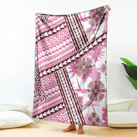 Hawaii Quilt Blanket Kakau Polynesian Pattern Mauve Pink Version LT01 Pink - Polynesian Pride