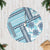 Hawaii Quilt Tree Skirt Kakau Polynesian Pattern Sky Blue Version LT01 Casual Tree Skirts Blue - Polynesian Pride