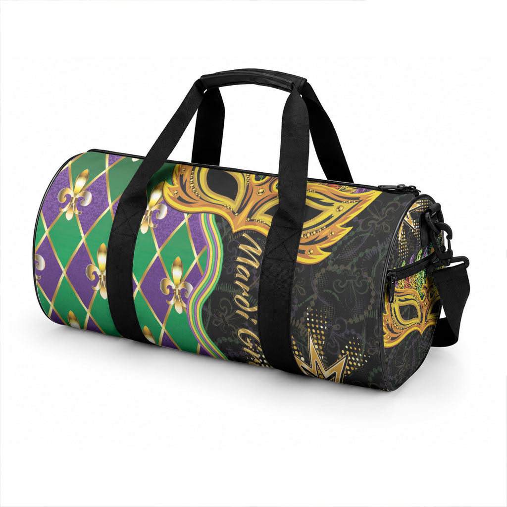 Mardi Gras Duffle Bag Gold Mask Unique Style LT01 - Polynesian Pride