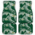 Polynesian Hawaiian Plumeria Tribal Pattern Car Mats Green Version