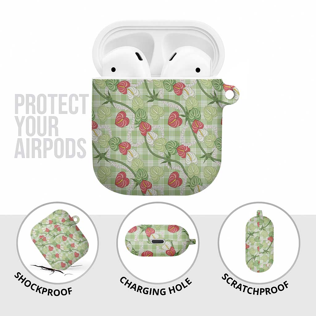 Anthurium Pikake Ti Leaf Palaka AirPods Case Green Version