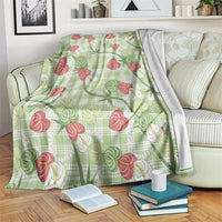 Anthurium Pikake Ti Leaf Palaka Blanket Green Version