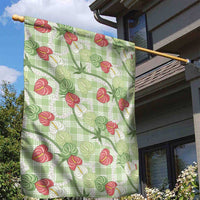 Anthurium Pikake Ti Leaf Palaka Garden Flag Green Version