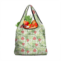 Anthurium Pikake Ti Leaf Palaka Grocery Bag Green Version