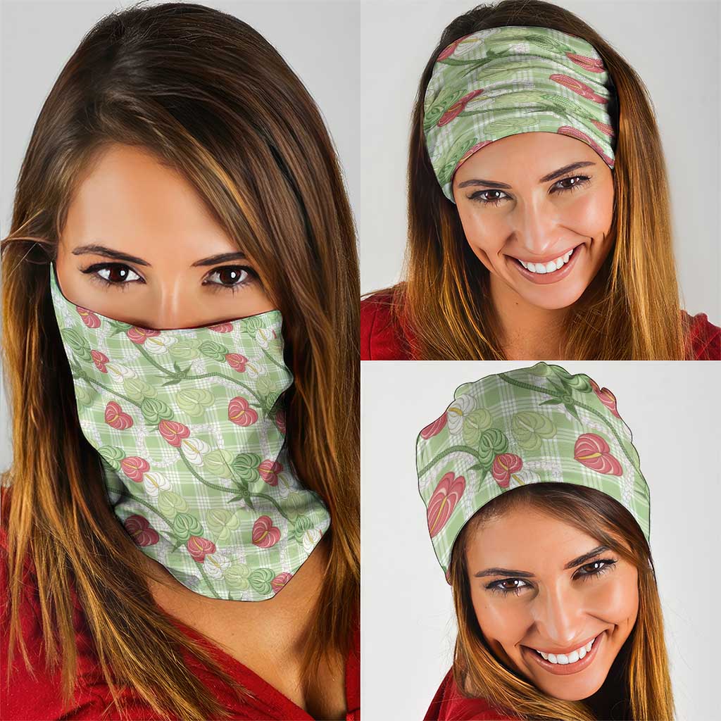 Anthurium Pikake Ti Leaf Palaka Neck Gaiter Green Version
