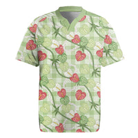 Anthurium Pikake Ti Leaf Palaka Rugby Jersey Green Version
