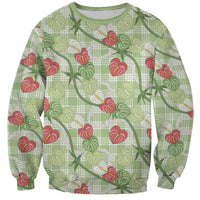 Anthurium Pikake Ti Leaf Palaka Sweatshirt Green Version