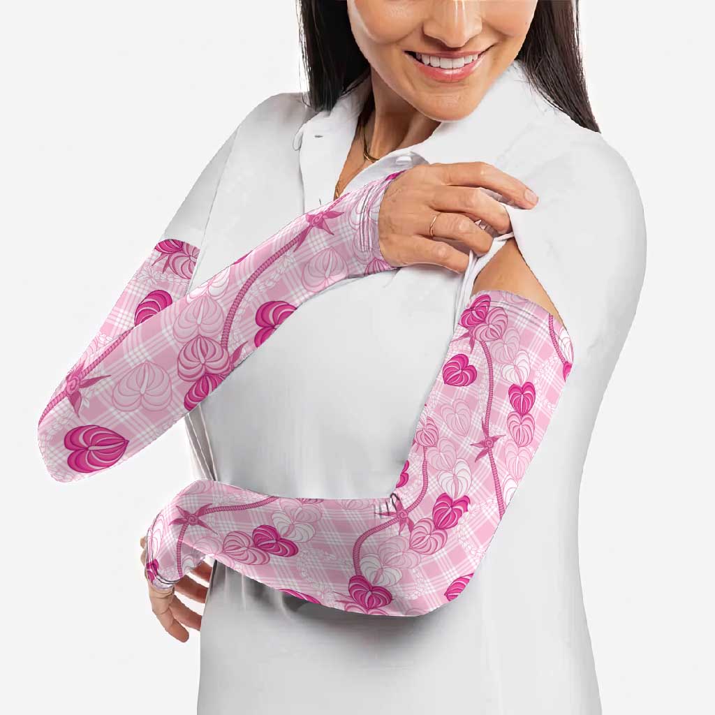 Anthurium Pikake Ti Leaf Palaka Arm Sleeves Pink Version