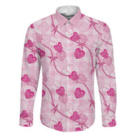 Anthurium Pikake Ti Leaf Palaka Family Matching Tank Maxi Dress and Hawaiian Shirt Pink Version