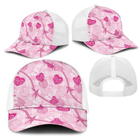 Anthurium Pikake Ti Leaf Palaka Mesh Trucker Cap Pink Version