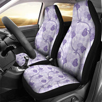 Anthurium Pikake Ti Leaf Palaka Car Seat Cover Purple Version