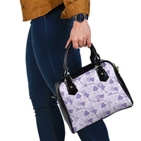 Anthurium Pikake Ti Leaf Palaka Shoulder Handbag Purple Version