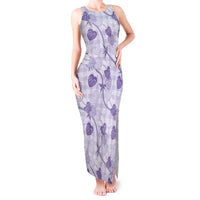 Anthurium Pikake Ti Leaf Palaka Tank Maxi Dress Purple Version