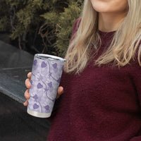 Anthurium Pikake Ti Leaf Palaka Tumbler Cup Purple Version
