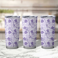 Anthurium Pikake Ti Leaf Palaka Tumbler Cup Purple Version