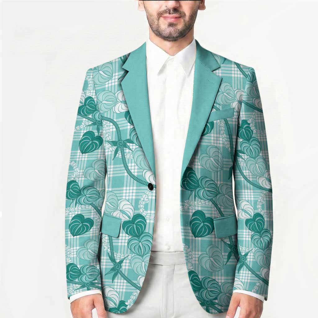 Anthurium Pikake Ti Leaf Palaka Blazer Turquoise Version