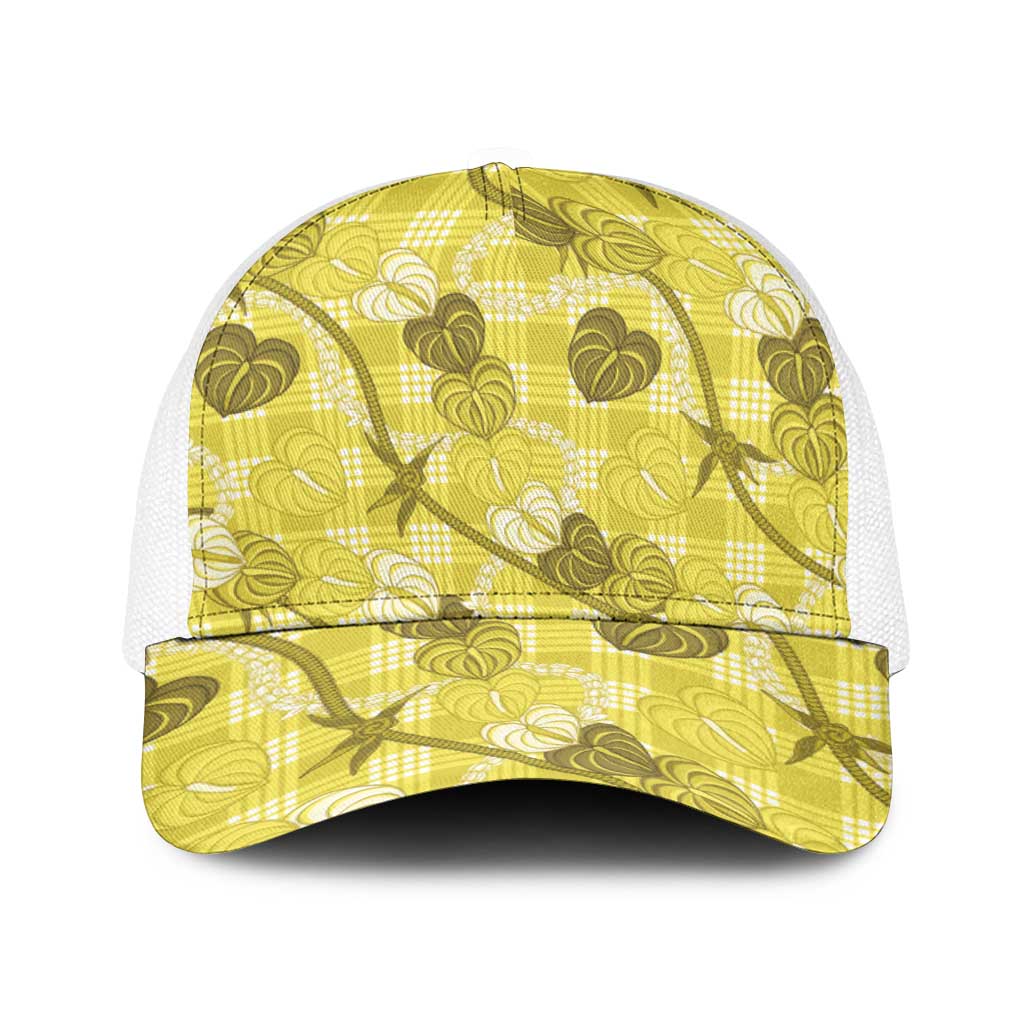 Anthurium Pikake Ti Leaf Palaka Baseball Net Cap Yellow Version