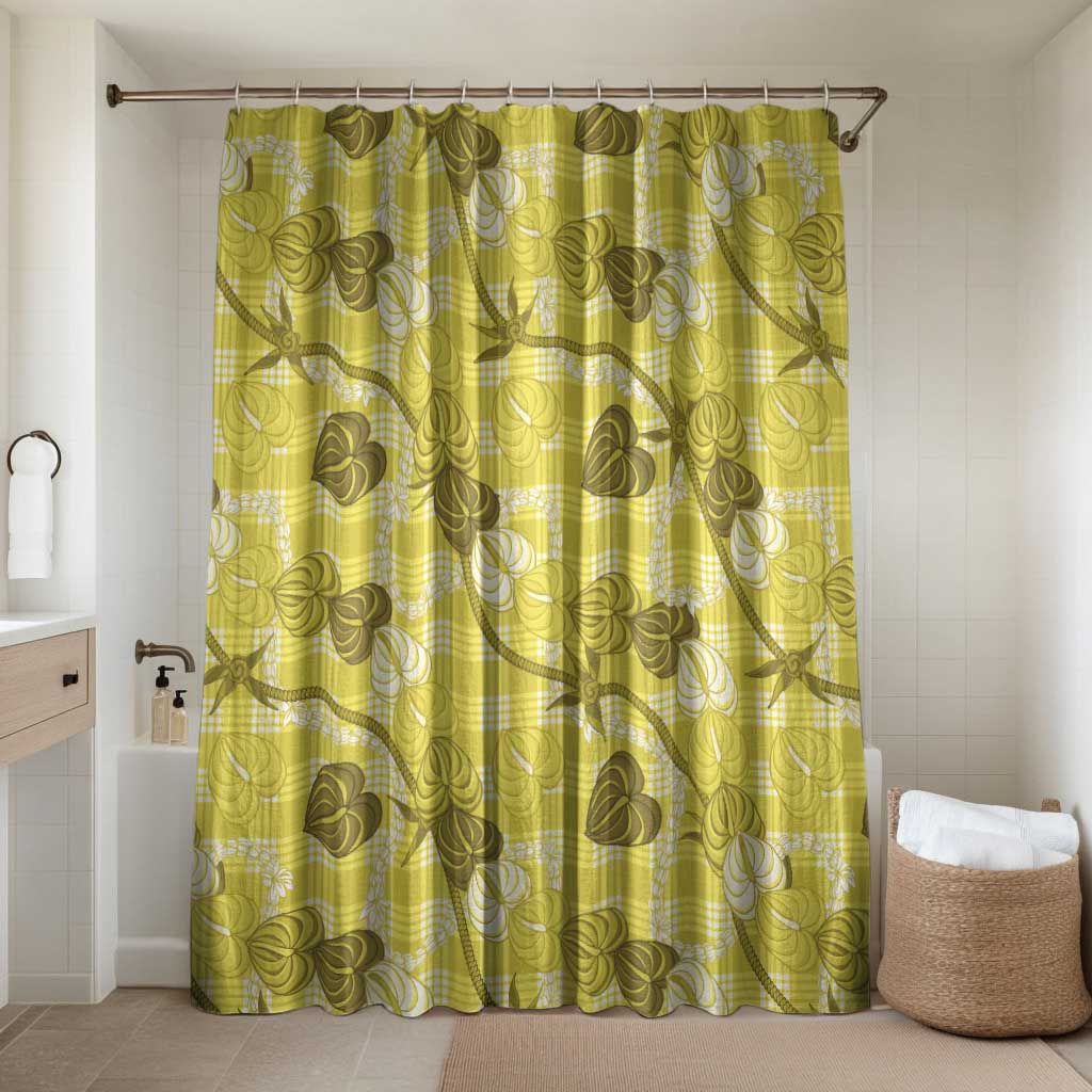 Anthurium Pikake Ti Leaf Palaka Bathroom Set Yellow Version