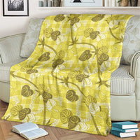 Anthurium Pikake Ti Leaf Palaka Blanket Yellow Version