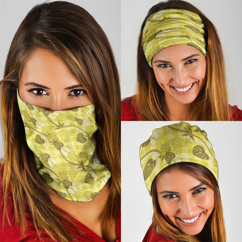 Anthurium Pikake Ti Leaf Palaka Neck Gaiter Yellow Version