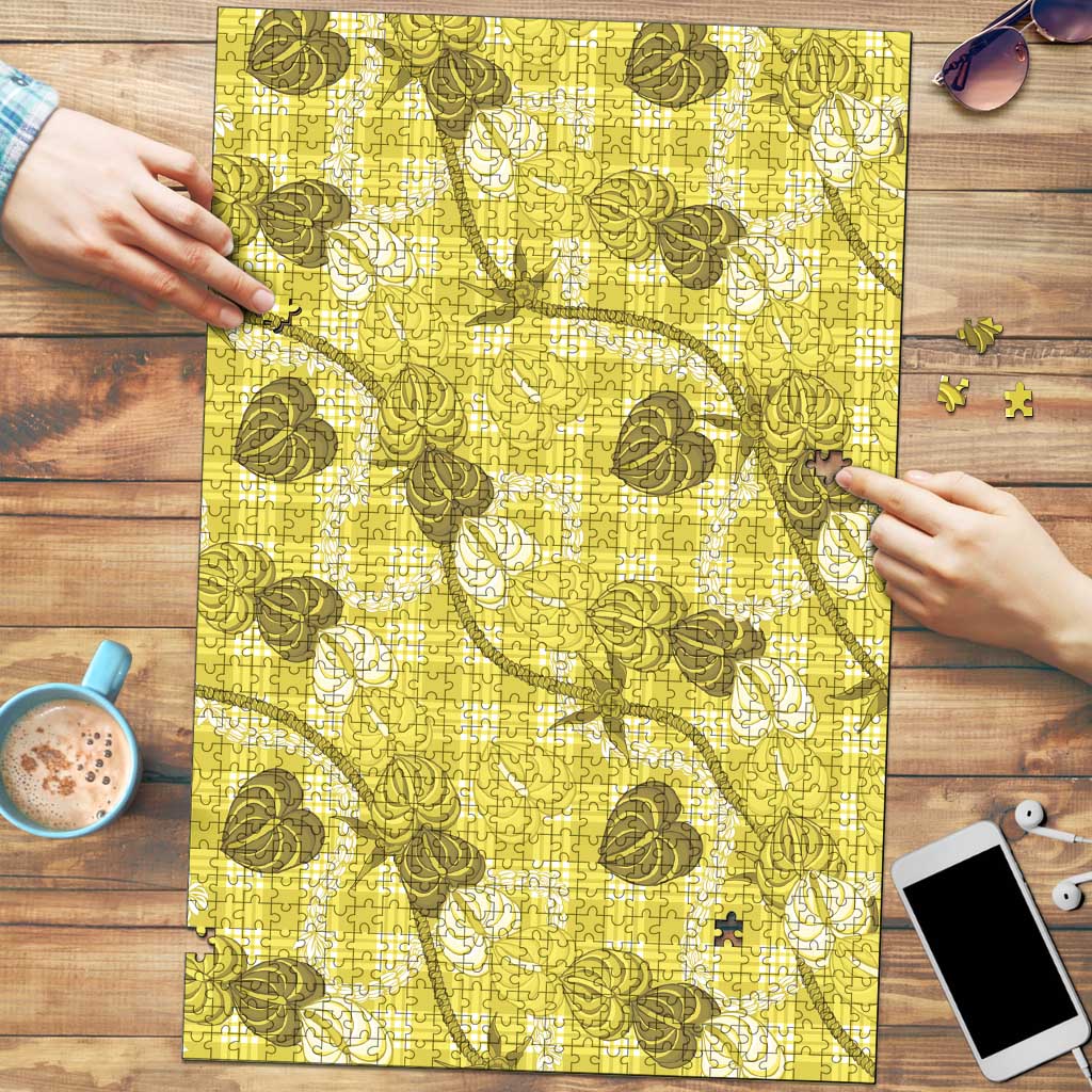 Anthurium Pikake Ti Leaf Palaka Puzzle Yellow Version