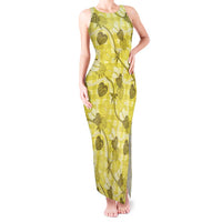 Anthurium Pikake Ti Leaf Palaka Tank Maxi Dress Yellow Version