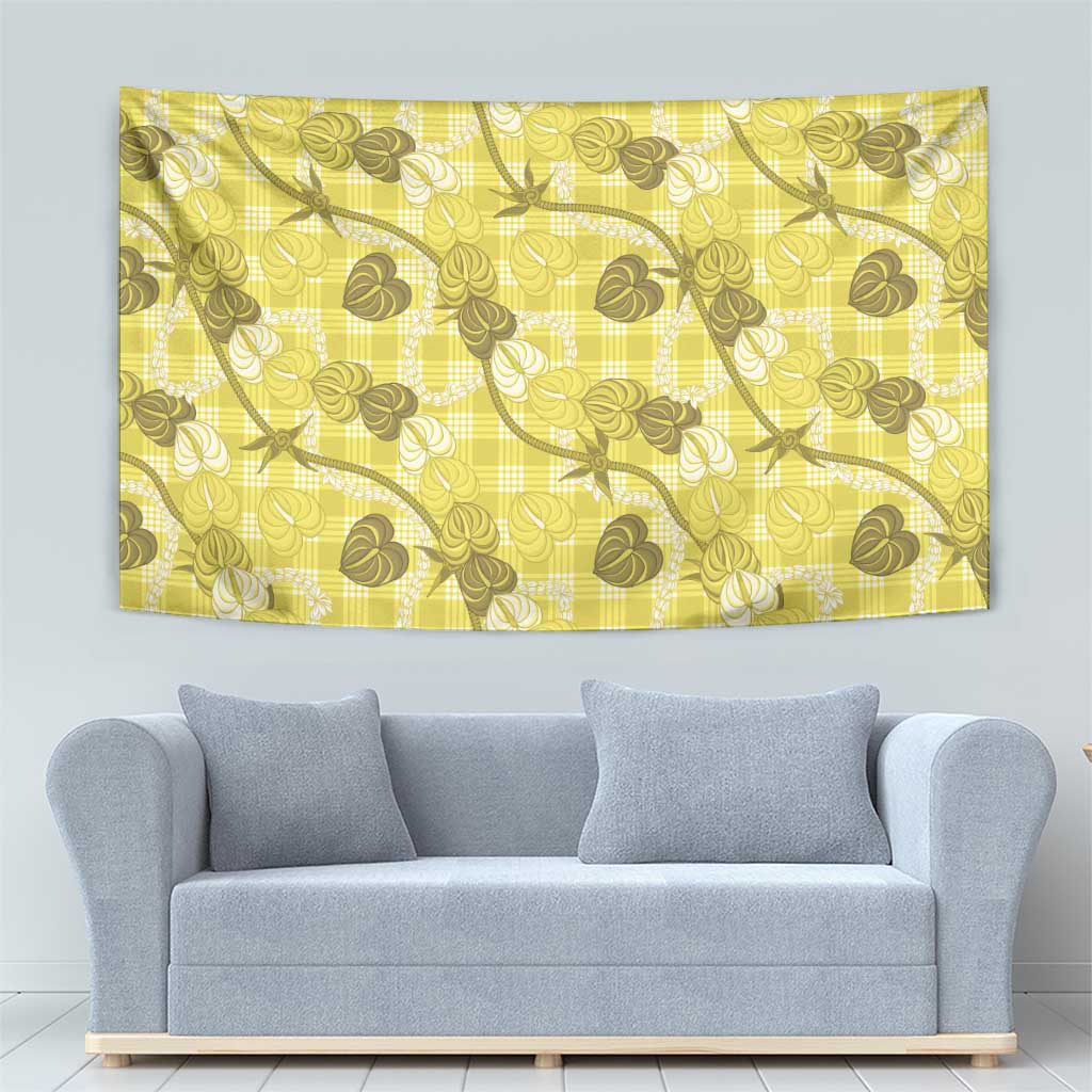 Anthurium Pikake Ti Leaf Palaka Tapestry Yellow Version LT01 - Polynesian Pride