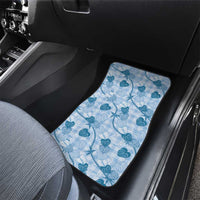 Anthurium Pikake Ti Leaf Palaka Car Mats Blue Version