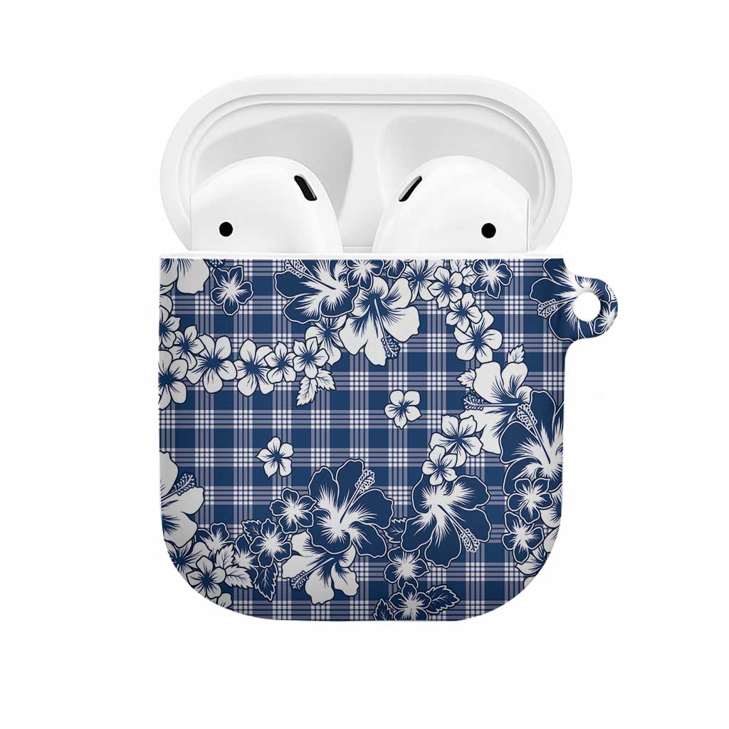 Hibiscus Pakala Cobalt Blue Royal AirPods Case Tropical Floral Stylized - Polynesian Pride