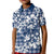 Hibiscus Pakala Cobalt Blue Royal Kid Polo Shirt Tropical Floral Stylized - Polynesian Pride