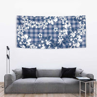 Hibiscus Pakala Cobalt Blue Royal Tapestry Tropical Floral Stylized - Polynesian Pride