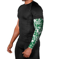 Hibiscus Pakala Emerald Green Arm Sleeves Tropical Floral Stylized - Polynesian Pride