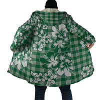 Hibiscus Pakala Emerald Green Cloak Tropical Floral Stylized - Polynesian Pride