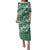 Hibiscus Pakala Emerald Green Puletasi Tropical Floral Stylized - Polynesian Pride
