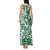 Hibiscus Pakala Emerald Green Tank Maxi Dress Tropical Floral Stylized - Polynesian Pride