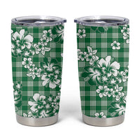 Hibiscus Pakala Emerald Green Tumbler Cup Tropical Floral Stylized - Polynesian Pride