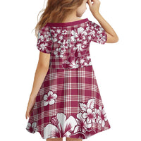 Hibiscus Pakala Royal Magenta Family Matching Off Shoulder Maxi Dress and Hawaiian Shirt Tropical Floral Stylized LT01 - Polynesian Pride