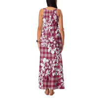 Hibiscus Pakala Royal Magenta Family Matching Tank Maxi Dress and Hawaiian Shirt Tropical Floral Stylized LT01 - Polynesian Pride