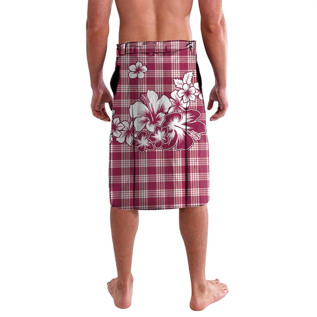 Hibiscus Pakala Royal Magenta Lavalava Tropical Floral Stylized - Polynesian Pride