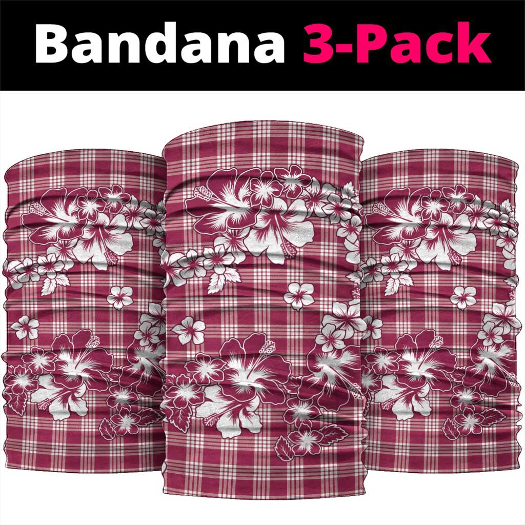Hibiscus Pakala Royal Magenta Neck Gaiter Tropical Floral Stylized - Polynesian Pride