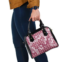 Hibiscus Pakala Royal Magenta Shoulder Handbag Tropical Floral Stylized - Polynesian Pride