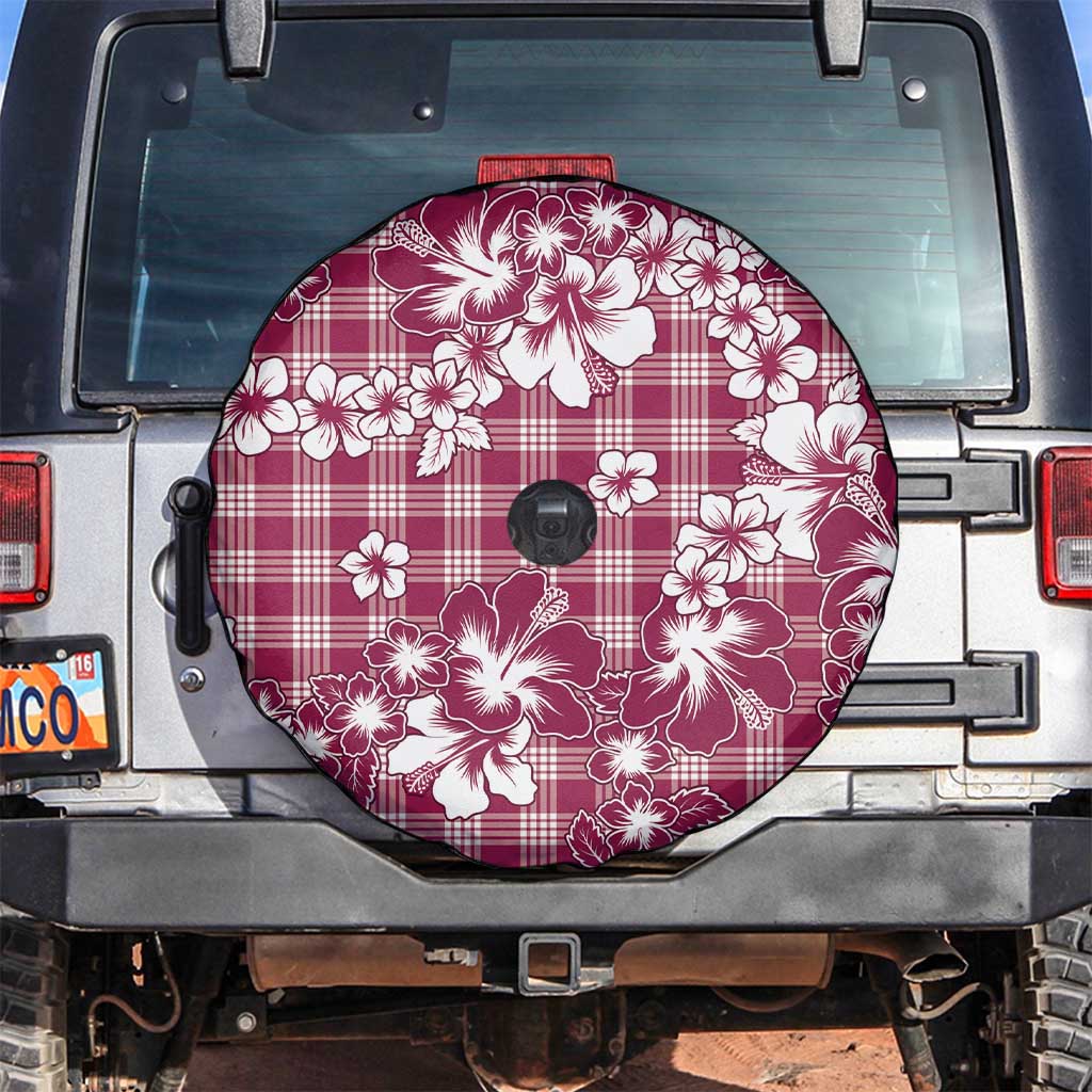 Hibiscus Pakala Royal Magenta Spare Tire Cover Tropical Floral Stylized LT01 Magenta - Polynesian Pride