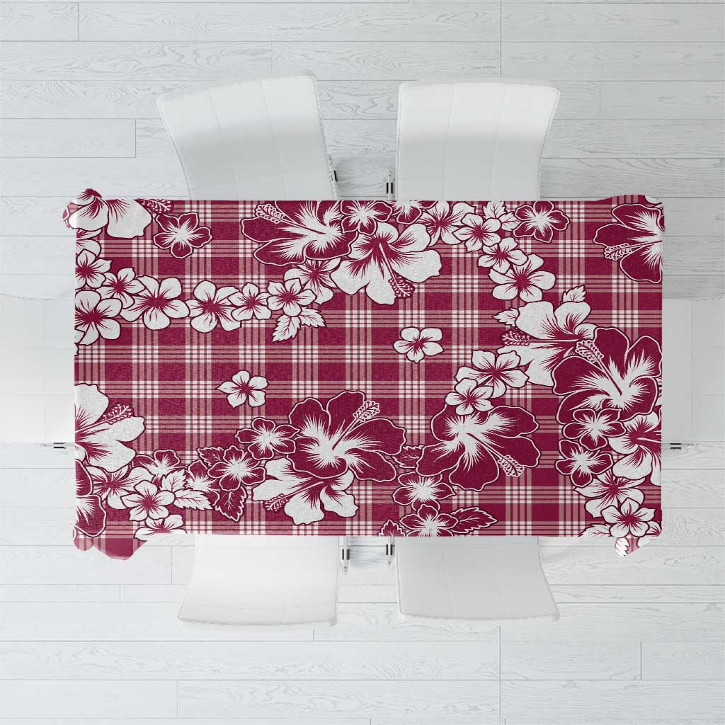 Hibiscus Pakala Royal Magenta Tablecloth Tropical Floral Stylized LT01 Magenta - Polynesian Pride