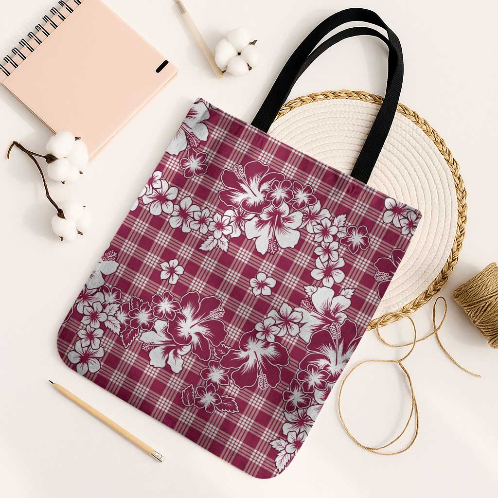 Hibiscus Pakala Royal Magenta Tote Bag Tropical Floral Stylized - Polynesian Pride