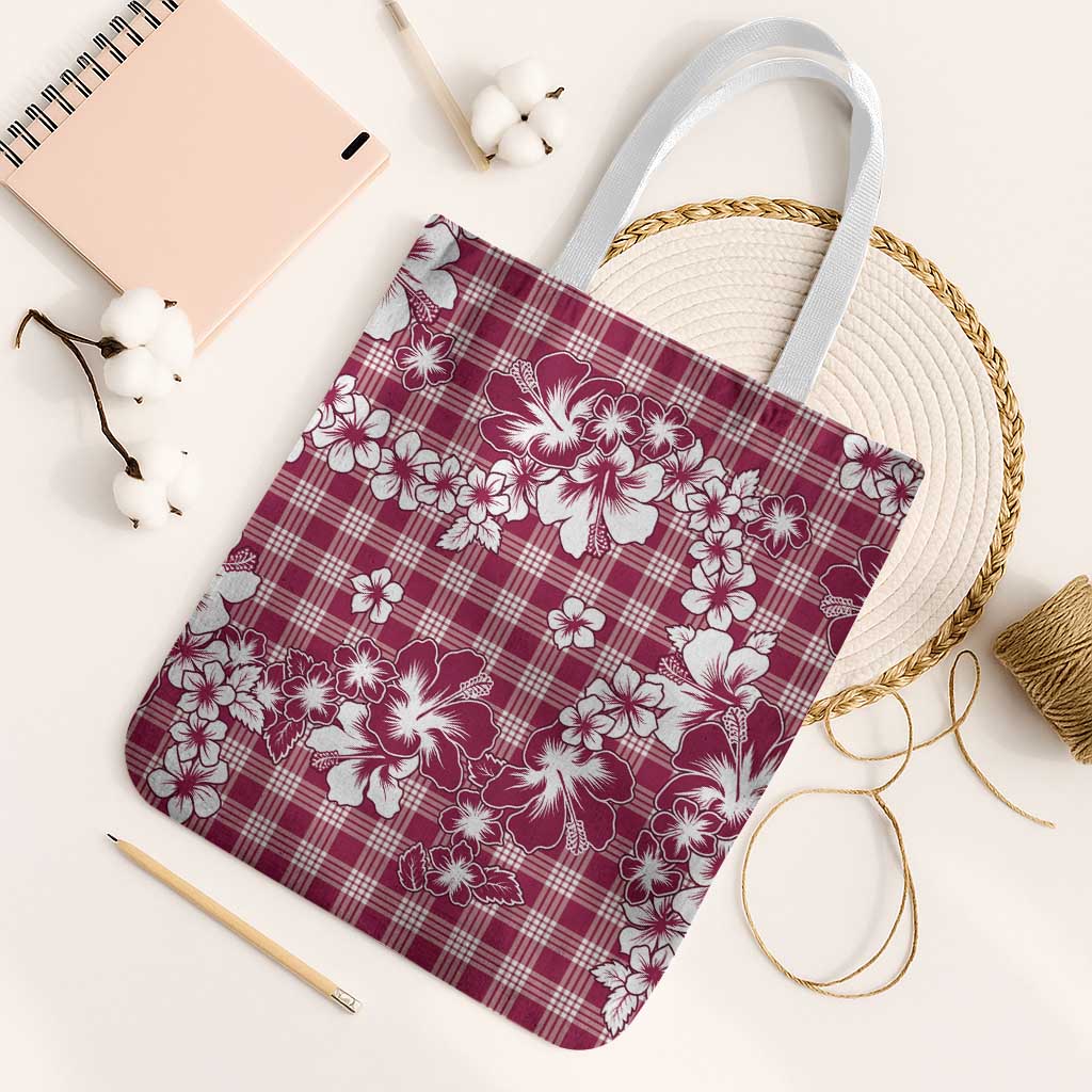 Hibiscus Pakala Royal Magenta Tote Bag Tropical Floral Stylized - Polynesian Pride