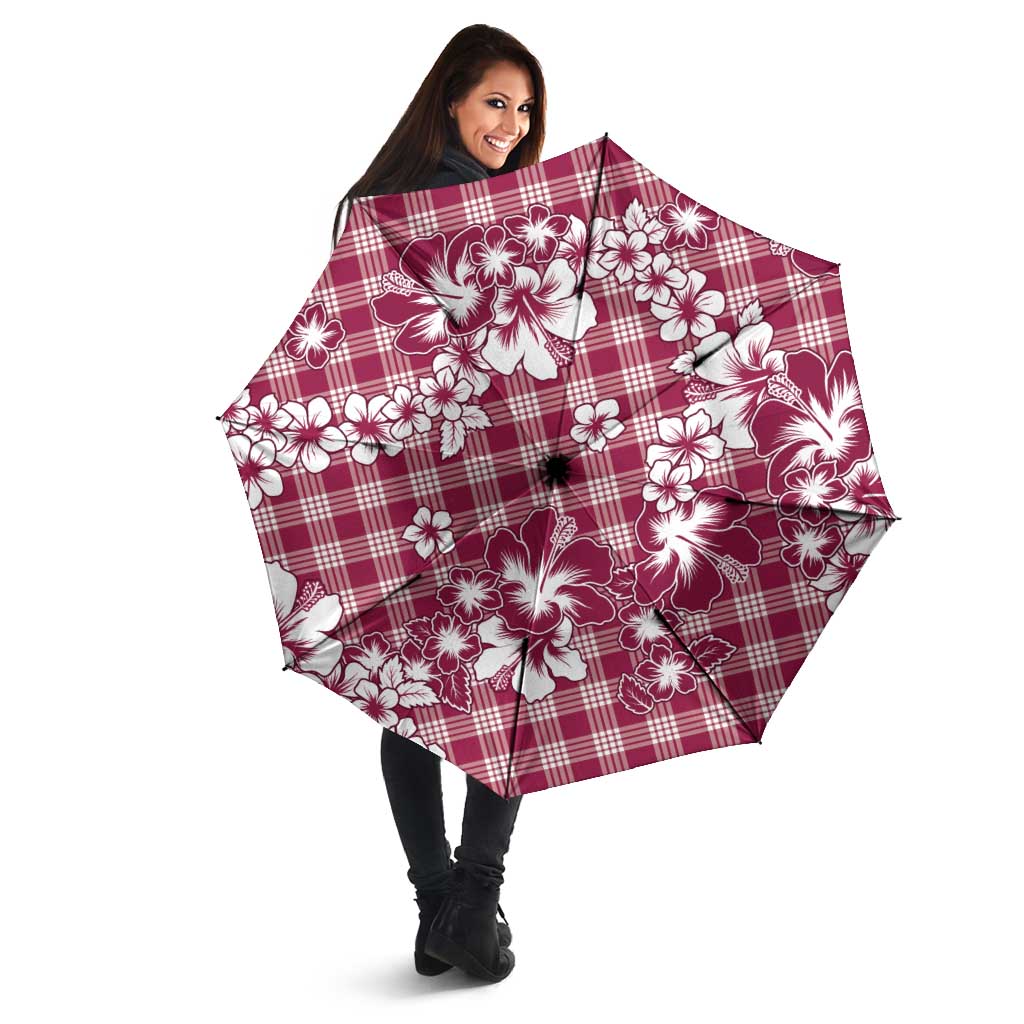 Hibiscus Pakala Royal Magenta Umbrella Tropical Floral Stylized - Polynesian Pride