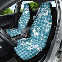 Hibiscus Pakala Ocean Depths Blue Car Seat Cover Tropical Floral Stylized LT01 - Polynesian Pride